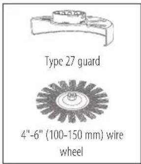 Type 27 guard 4"-6" (100-150 mm) wire wheel