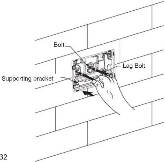 Bolt Supporting bracket Lag Bolt 32