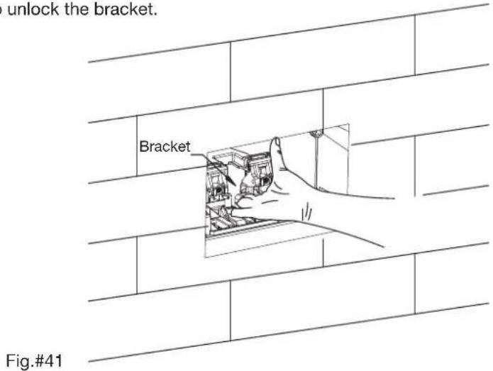 unlock the bracket. Bracket Fig.#41