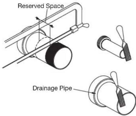 Reserved Space Drainage Pipe