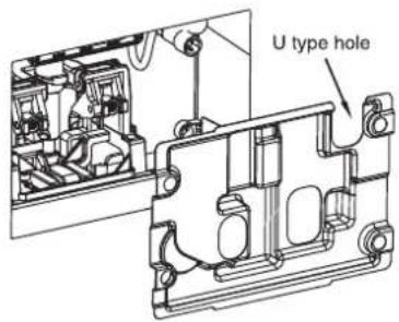 U type hole