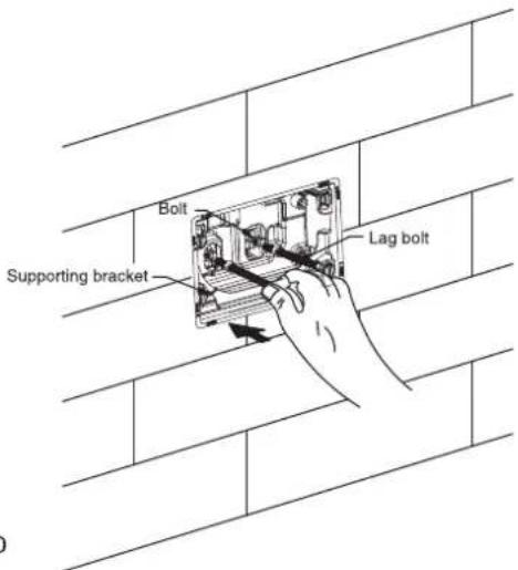Bolt Supporting bracket Lag bolt