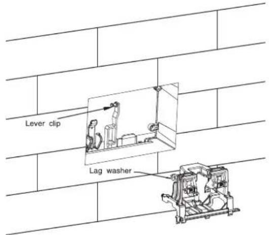 Lever clip Lag washer