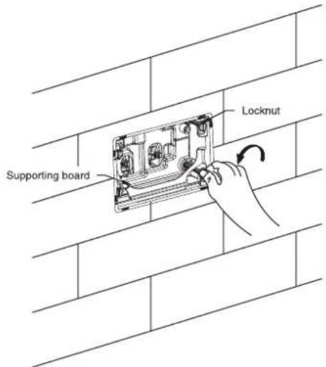 Supporting board Locknut