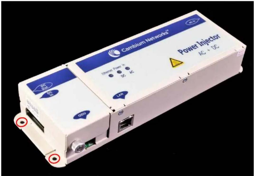 Cambium Networks® Power Injector AC + DC DC Out DC In Ethernet Power In DC AC LAN ODU