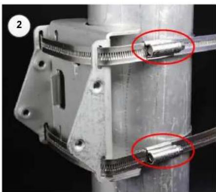 Cambium Networks PTP 700 - Tilt Bracket Assembly with band clamps - 1