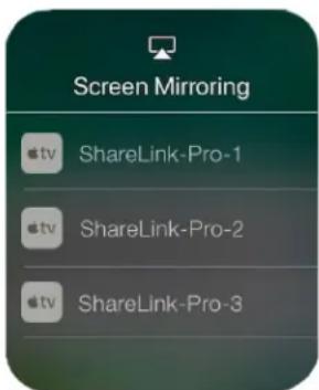 Screen Mirroring Apple ShareLink-Pro-1 Apple ShareLink-Pro-2 Apple ShareLink-Pro-3