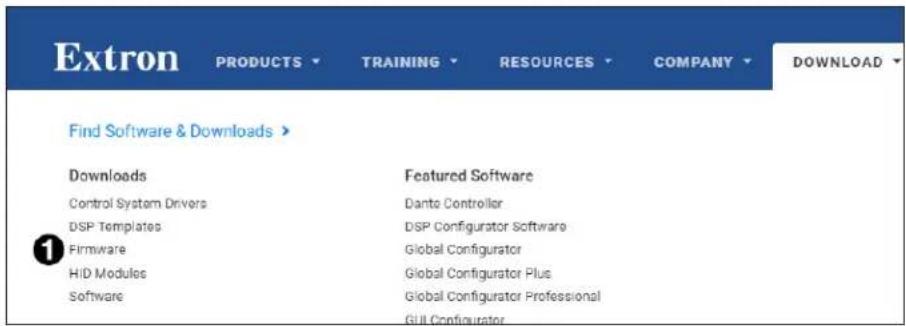 Extron PRODUCTS TRAINING RESOURCES COMPANY DOWNLOAD Find Software & Downloads > Downloads Featured Software Control System Drivers Dante Controller DSP Templates DSP Configurator Software Firmware Global Configurator HID Modules Global Configurator Plus Software Global Configurator Professional GILL Configurator