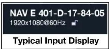 NAV E 401-D-17-84-05 1920x1080@60Hz Typical Input Display
