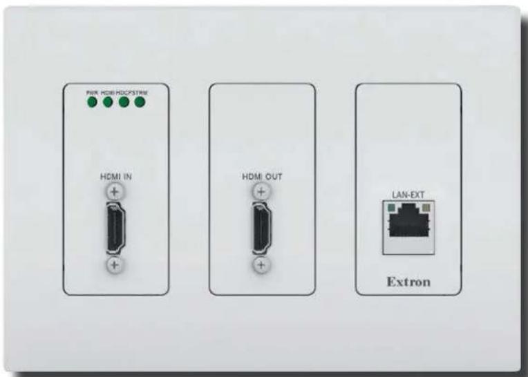 PWM HDMI HOSPSTIME HDMI IN HDMI OUT LAN-EXT Extron