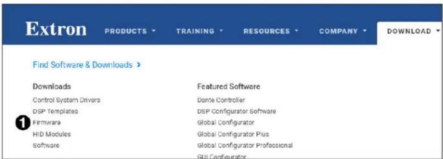 Extron PRODUCTS TRAINING RESOURCES COMPANY DOWNLOAD Find Software & Downloads > Downloads Featured Software Control System Drivers Dante Controller DSP Templates DSP Configurator Software Firmware Global Configurator H/D Modules Global Configurator Plus Software Global Configurator Professional GUL Configurator