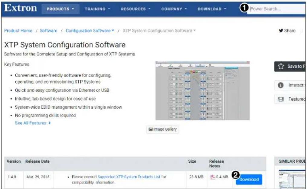 Extron PRODUCTS TRAINING RESOURCES COMPANY DOWNLOAD ① Power Search... Product Home / Software / Configuration Software / XTP System Configuration Software XTP System Configuration Software Software for the Complete Setup and Configuration of XTP Systems Key Features • Convenient, user-friendly software for configuring, operating, and commissioning XTP Systems • Quick and easy configuration via Ethernet or USB • Intuitive, tab-based design for ease of use • System-wide EDID management within a single window • No programming skills required See All Features > Image Gallery Version Release Date Size Release Notes 1.4.0 Mar. 29, 2018 • Please consult Supported XTP System Products List for compatibility information. 23.8 MB 0.4 MB Download SIMILAR PROD
