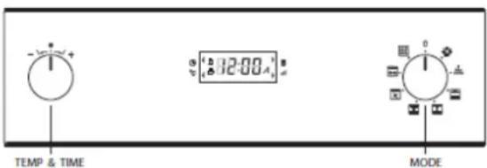 TEMP & TIME 12:00 A MODE