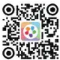 QR code with a colorful logo in the center, likely linking to a digital resource or website.