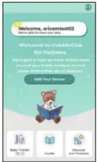 Welcome, oricomtest02 We're glad to have you here. Welcome to HubbleClub for Partners. We're glad to have you here. Hubble helps prove your family members to build peace of micro/that use of devices. Add Your Device Baby Tracker Guide Discover All Products