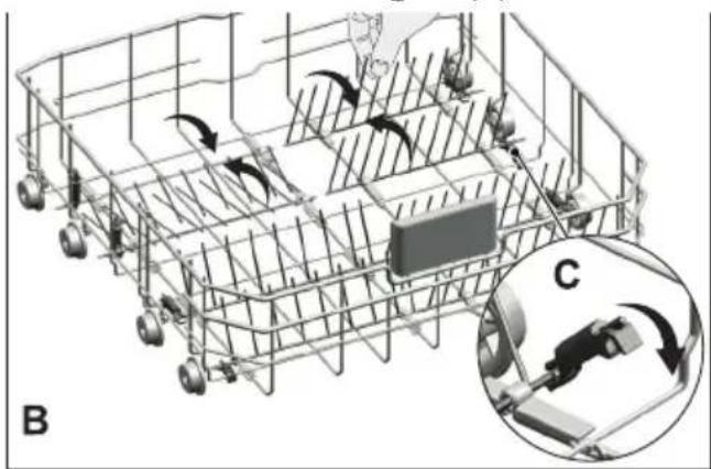Defy DDW 366 - Collapsible lower basket tines - 2