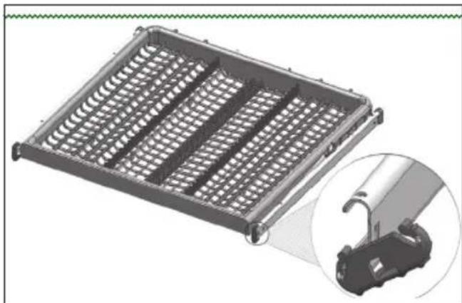 Defy DDW 366 - Ceiling cutlery basket - 1