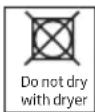 Defy DTD316 - Laundry not suitable for drying in the dryer - 1