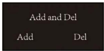 Add and Del Add Del