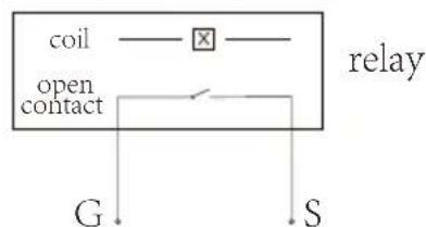coil open contact G S relay