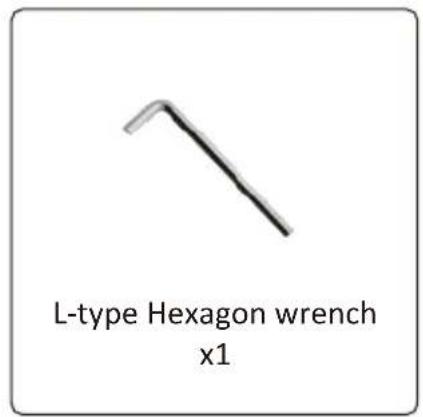L-type Hexagon wrench x1