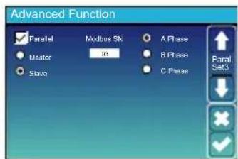 Advanced Function Parallel Modbus Sh A Phase Monitor 05 B Phase Slave C Phase Paral. Set3