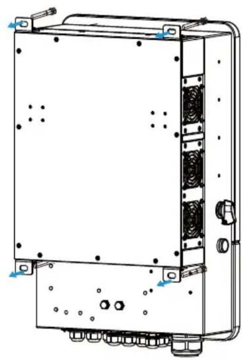 Deye SUN-5K-SG02LP2-US-AM2 - Mounting the inverter - 2