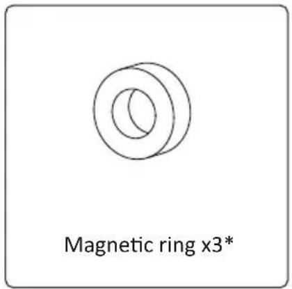 Magnetic ring x3*