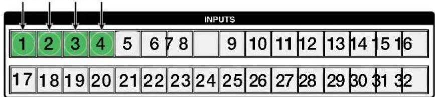 INPUTS 1 2 3 4 5 6 7 8 9 10 11 12 13 14 15 16 17 18 19 20 21 22 23 24 25 26 27 28 29 30 $1 32