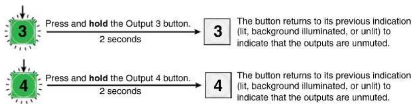 Extron FOX Matrix 7200 - Example 8: Muting and unmuting an output - 3