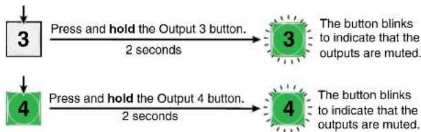 Extron FOX Matrix 7200 - Example 8: Muting and unmuting an output - 2