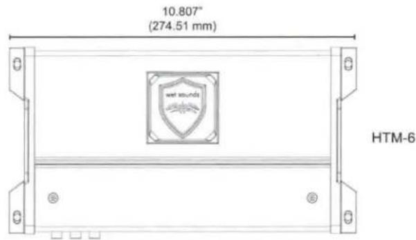 10.807" (274.51 mm) wet sounds HTM-6