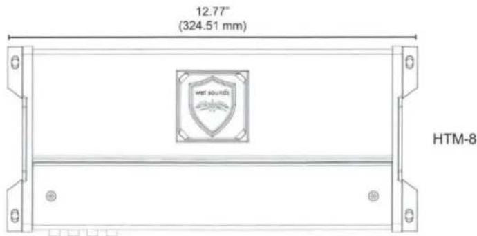 12.77" (324.51 mm) wet sounds HTM-8