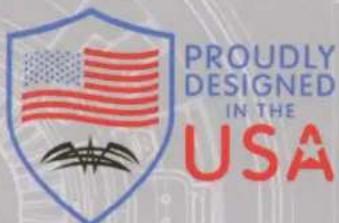 PROUDLY DESIGNED IN THE USA