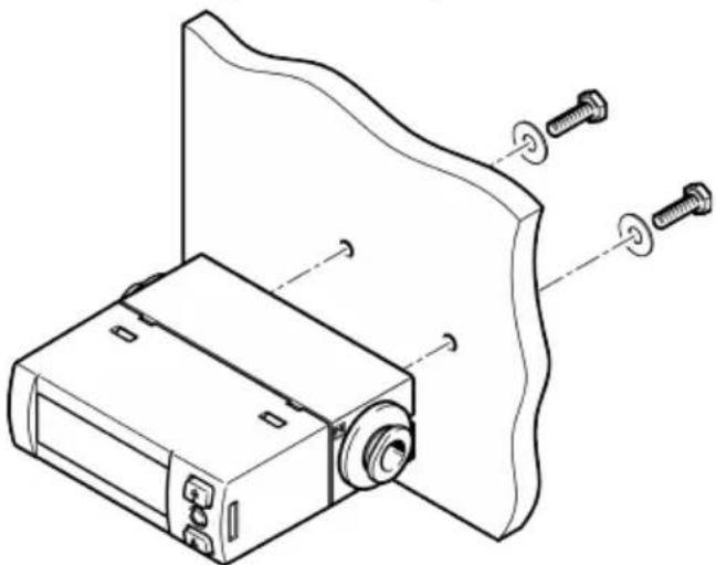 Festo SFAH-0.1U-Q4S-PNLK-PNVBA-L1 - Mounting sensor on plate - 1