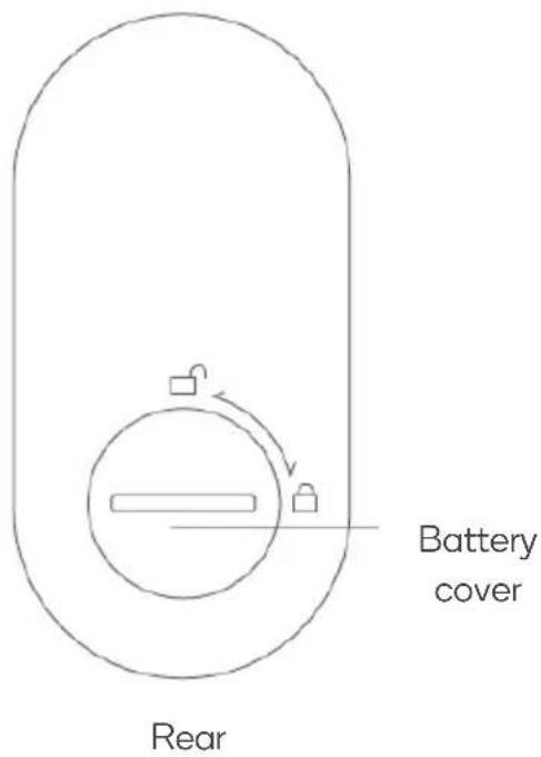 Battery cover Rear