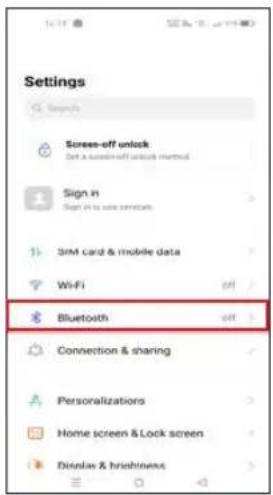 Settings Search Screen-off unlock Off a session-off unlock method Sign in Sign it to use screens Sim card & mobile data Wi-Fi Bluetooth Connection & sharing Personalizations Home screen & Lock screen Display & brightness
