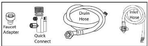 Faucet Adapter Quick Connect Drain Hose Inlet Hose