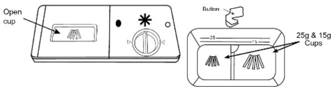 Open cup Button 25g & 15g Cups