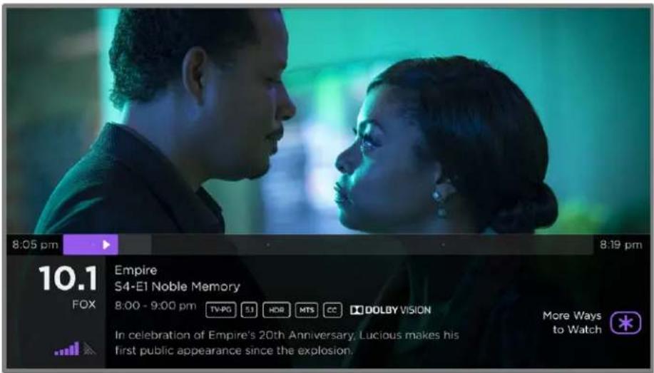 8:05 pm 8:19 pm 10.1 Empire S4-E1 Noble Memory FOX 8:00 - 9:00 pm TV-PG S1 HDR MTS CC DOLBY VISION In celebration of Empire's 20th Anniversary, Lucious makes his first public appearance since the explosion. More Ways to Watch