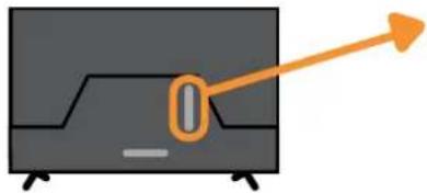 Illustration of a monitor with an orange arrow pointing to the screen (no text or symbols)