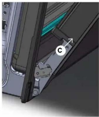 OMEGA OBO9010AMCOM - How to Remove the Oven Door - 4