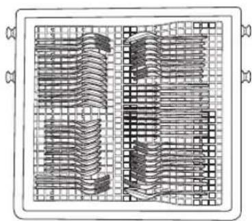 SIGNATURE SKSDW2401S - Loading Silverware into the Cutlery Rack - 1