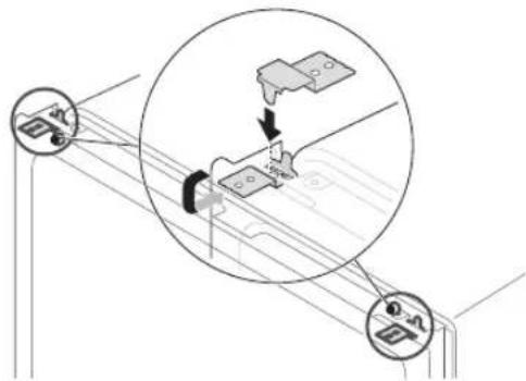 Technical diagram showing mechanical assembly with labeled components and directional arrows, including annotations like '∅_1' and '100mm'.