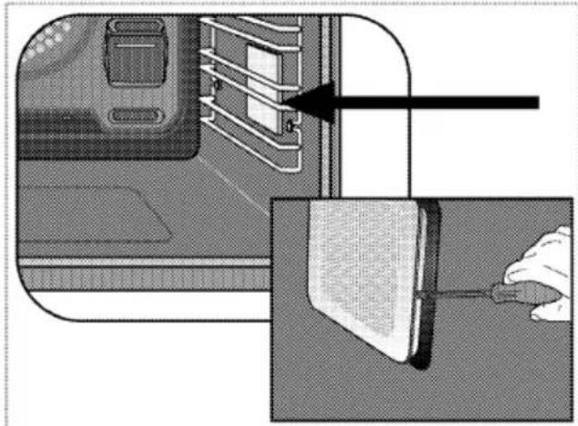 BEKO BIM32400XPS - If your oven is equipped with a square lamp: - 1