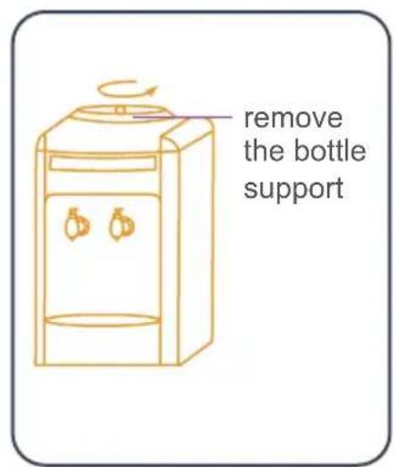 remove the bottle support