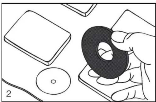 SereneLife SLBBMG100 - DOUBLE-SIDED ADHESIVE PLATE - 2