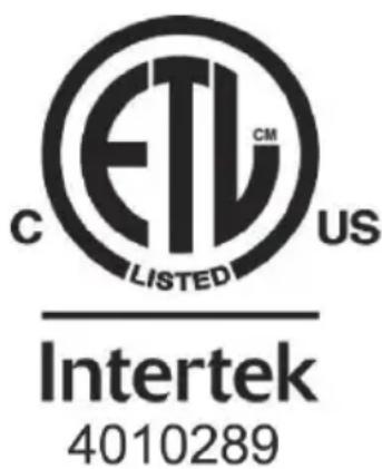 C ETL US LISTED Intertek 4010289