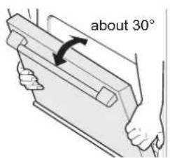 about 30°