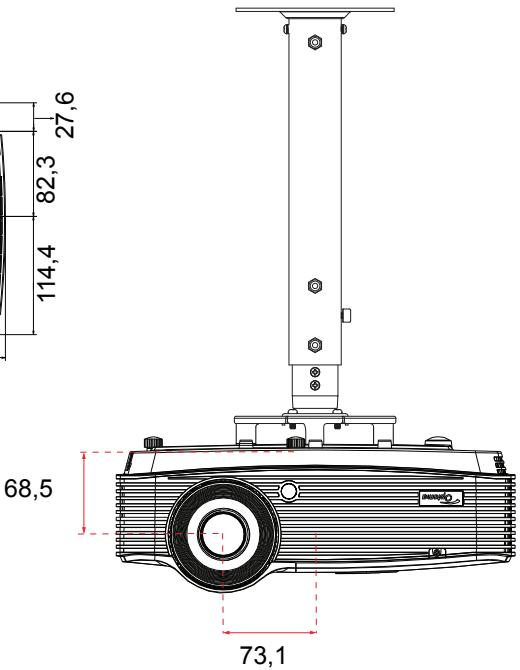 OPTOMA H111 - Montage au plafond - 2
